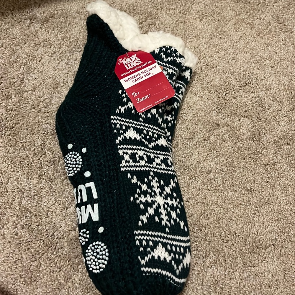 NWT MUK LUKS Cabin Sox Womens